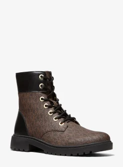 Alistair Signature Logo Combat Boot