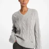 Alpaca Blend Cable Knit Sweater
