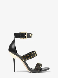 Amal Astor Stud Leather Sandal