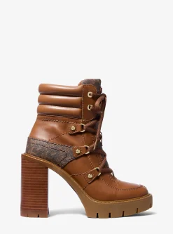 Asher Leather and Empire Monogram Boot