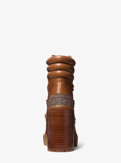 Asher Leather and Empire Monogram Boot