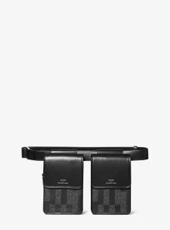 ASHYA X MICHAEL KORS Saga Signature And Leather Multi Bag