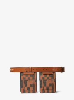 ASHYA X MICHAEL KORS Saga Signature And Leather Multi Bag