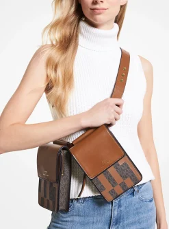 ASHYA X MICHAEL KORS Saga Signature And Leather Multi Bag