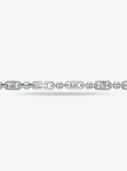 Astor Link Extra-Large Pav&eacute; Precious Metal-Plated Brass Necklace
