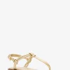 Astra Metallic Leather T-Strap Sandal