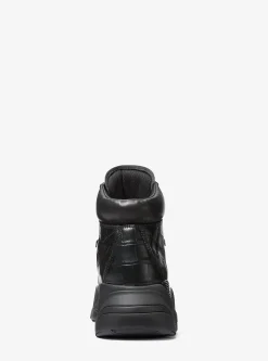 Atlas Crocodile Embossed Leather Boot