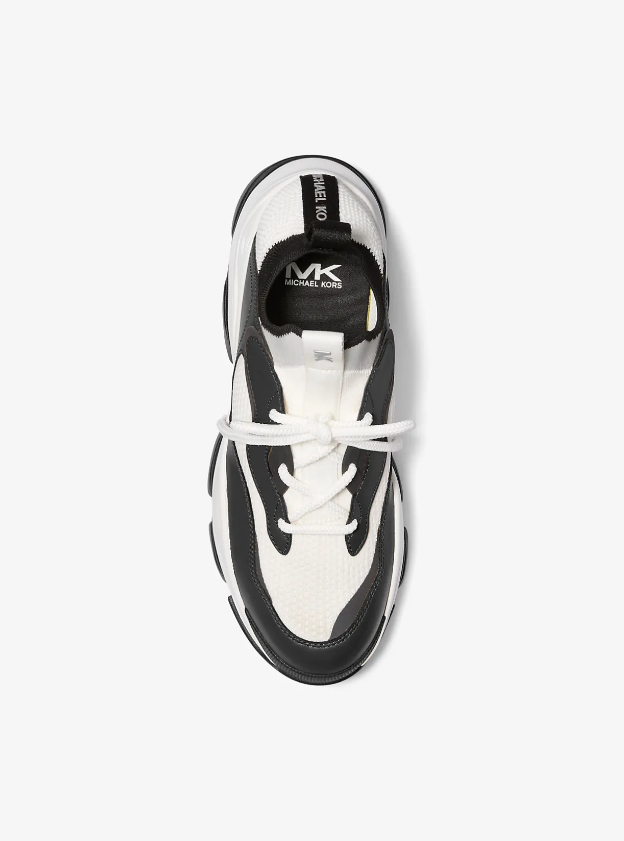 Atlas Stretch Knit and Leather Trainer