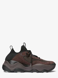 Atlas Stretch Knit and Suede Trainer