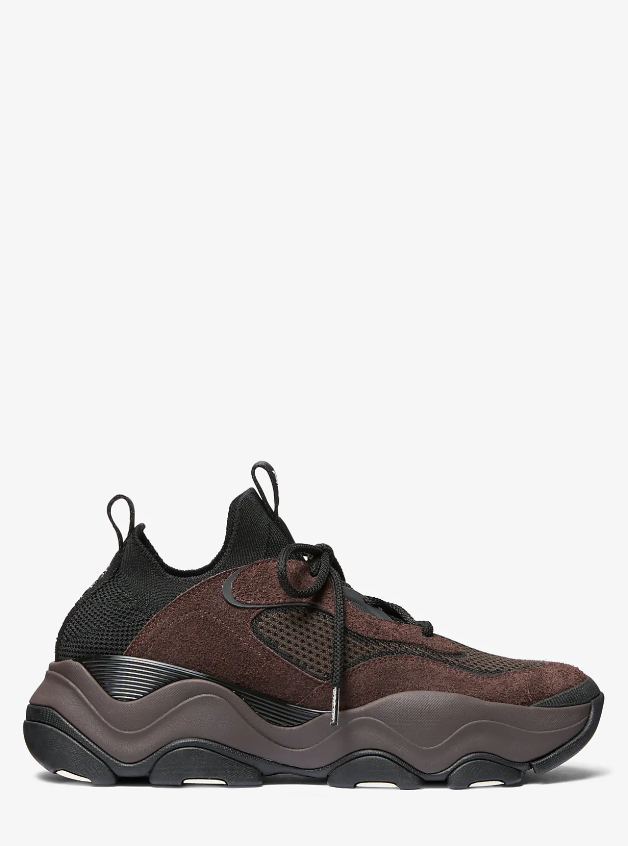 Atlas Stretch Knit and Suede Trainer