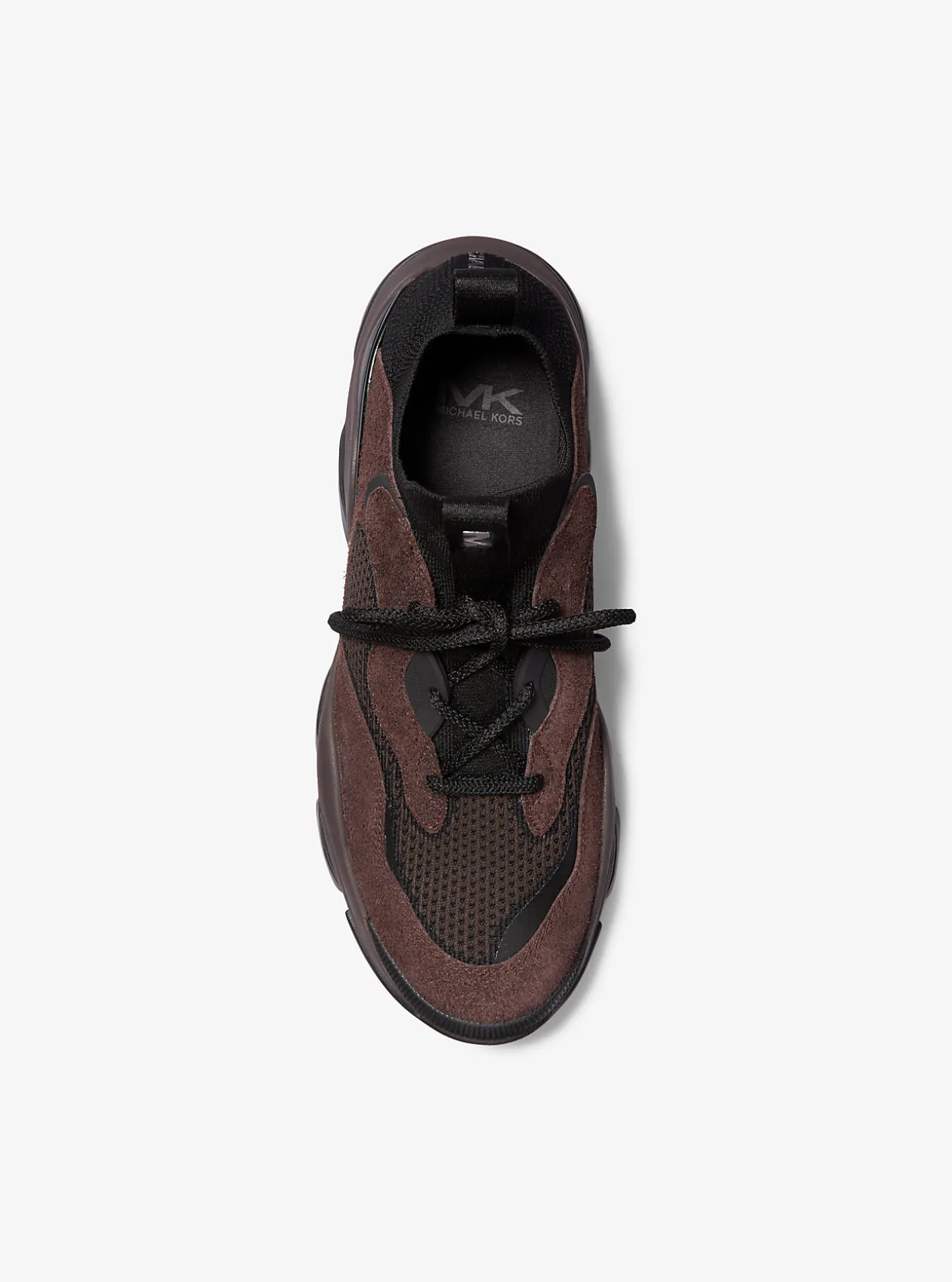 Atlas Stretch Knit and Suede Trainer