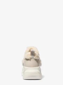 Atlas Suede and Shearling Trainer
