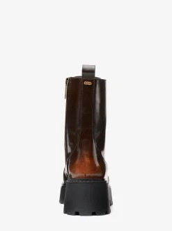 Blake Burnished Leather Combat Boot