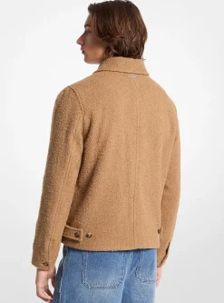 Boucl&eacute; Shirt Jacket