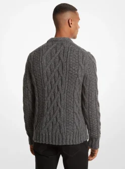Cable Alpaca Blend Sweater