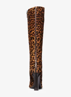 Carly Leopard Print Calf Hair Boot
