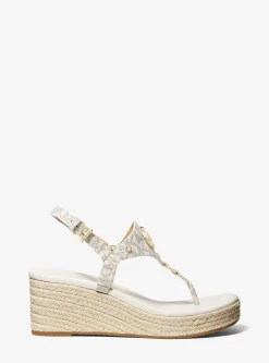 Casey Signature Logo Wedge Sandal