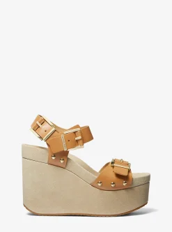 Colby Leather Wedge Sandal