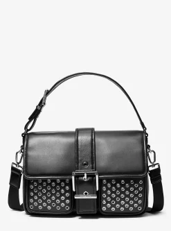 Colby Medium Grommeted Leather Messenger Bag