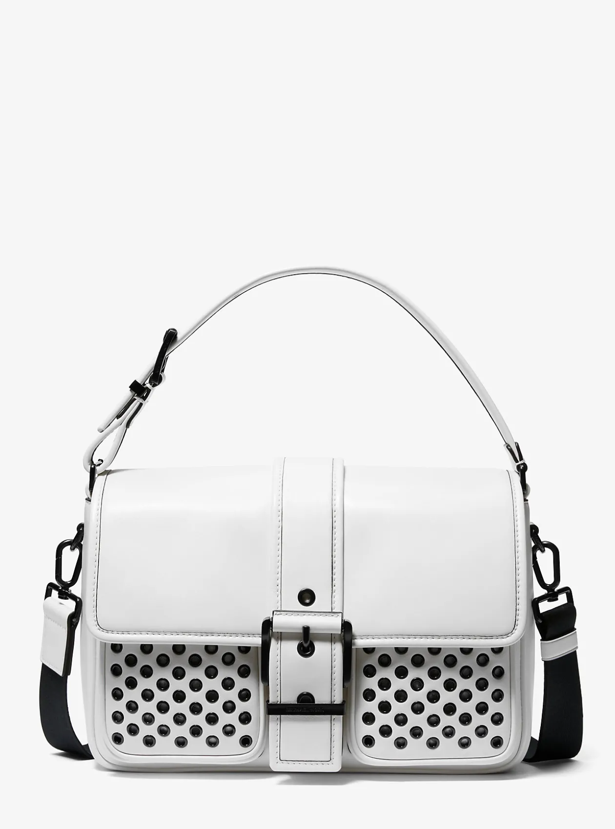 Colby Medium Grommeted Leather Messenger Bag