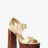 Colby Metallic Leather Platform Sandal