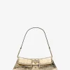 Colby Small Crackled Metallic Leather Convertible Clutch
