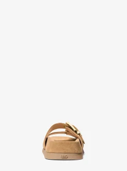 Colby Suede Flat Sandal