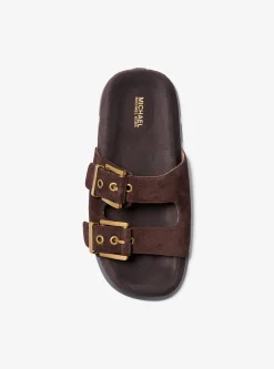 Colby Suede Flat Sandal