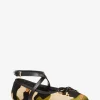 Collette Camouflage Print Calf Hair Ballet Flat