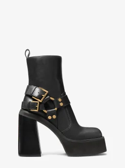 Crosby Leather Platform Moto Boot