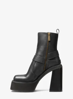 Crosby Leather Platform Moto Boot