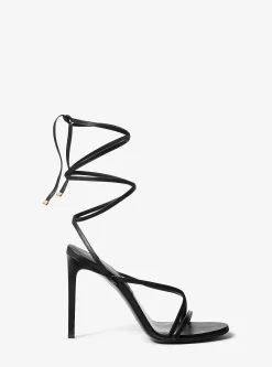 Dahlia Leather Lace-Up Sandal