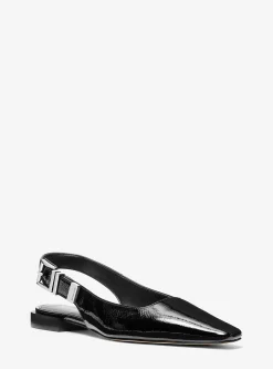 Darrington Crackled Patent Leather Flat