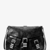Darrington Large Crackled Leather Shoulder Bag