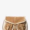 Darrington Large Suede and Shearling Messenger Bag