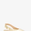 Darrington Metallic Crackled Leather Flat
