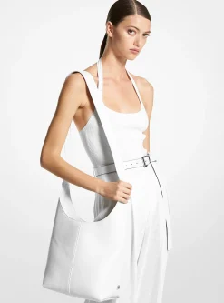 Dede Medium Leather Hobo Bag