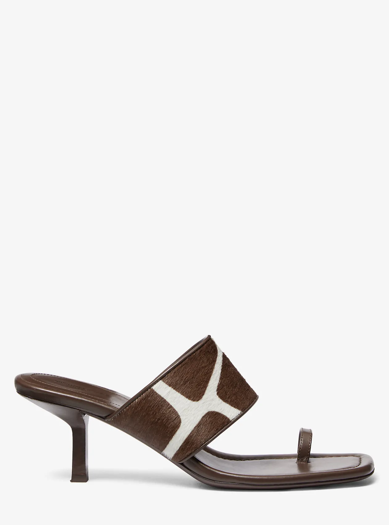 Dionne Giraffe Print Calf Hair Sandal