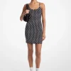 Dot Stretch Nylon Tank Dress