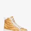 Edie Animal Print Logo High-Top Sneaker