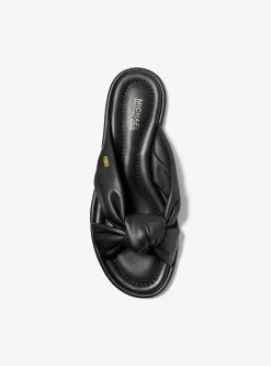 Elena Leather Slide Sandal