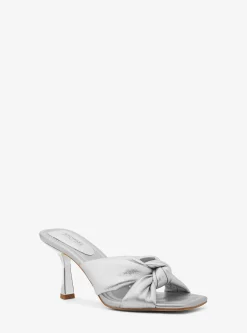 Elena Metallic Leather Sandal