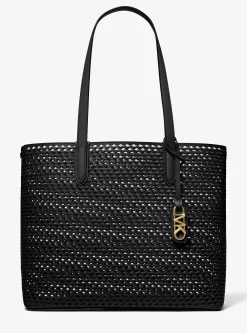Eliza Extra-Large Hand-Woven Leather Tote Bag