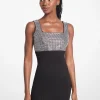 Embellished Stretch Viscose Mini Dress