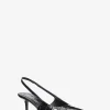 Emma Crocodile Embossed Leather Slingback Pump