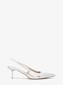 Emma Metallic Leather Slingback Pump