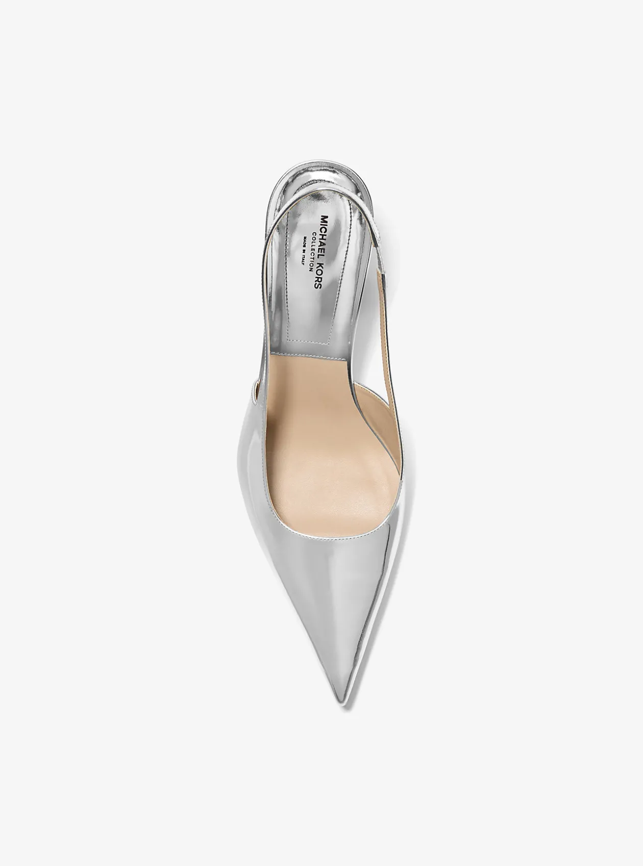 Emma Metallic Leather Slingback Pump