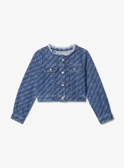 Empire Logo Print Denim Jacket