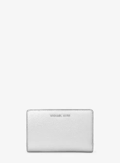 Empire Medium Metallic Pebbled Leather Wallet