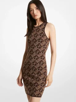 Empire Signature Logo Jacquard Tank Dress